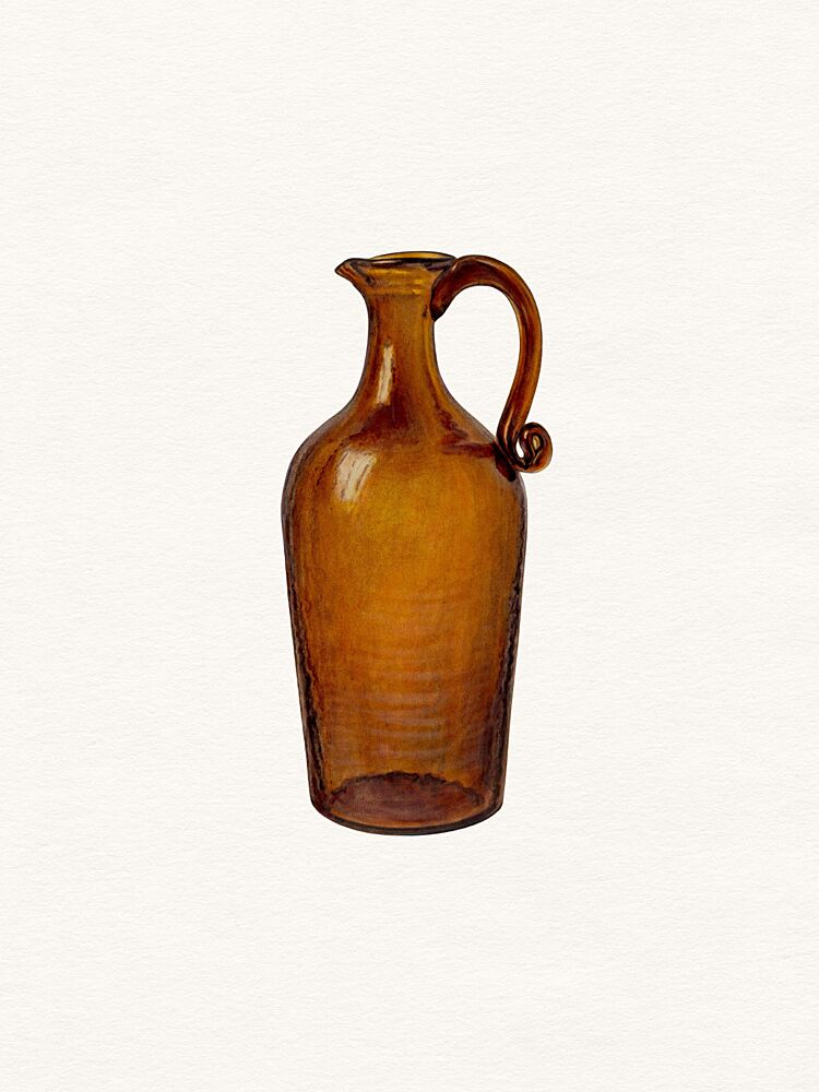 Vintage Amber Jug art print by Wild Violets for $57.95 CAD