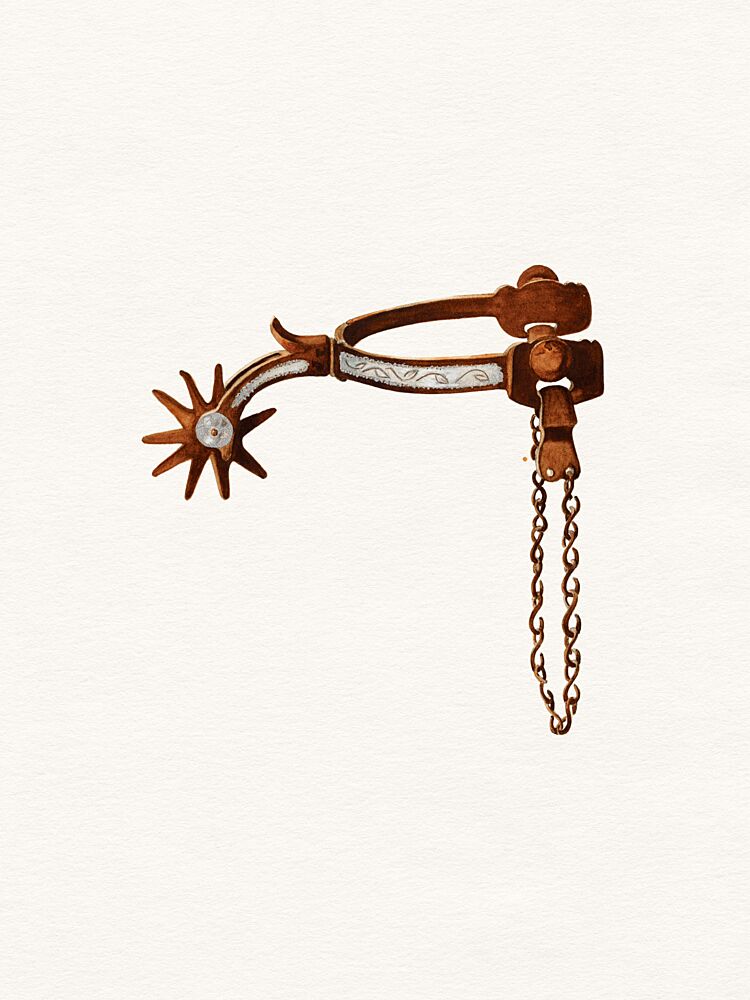 Rustic Western Spur art print by Wild Violets for $57.95 CAD