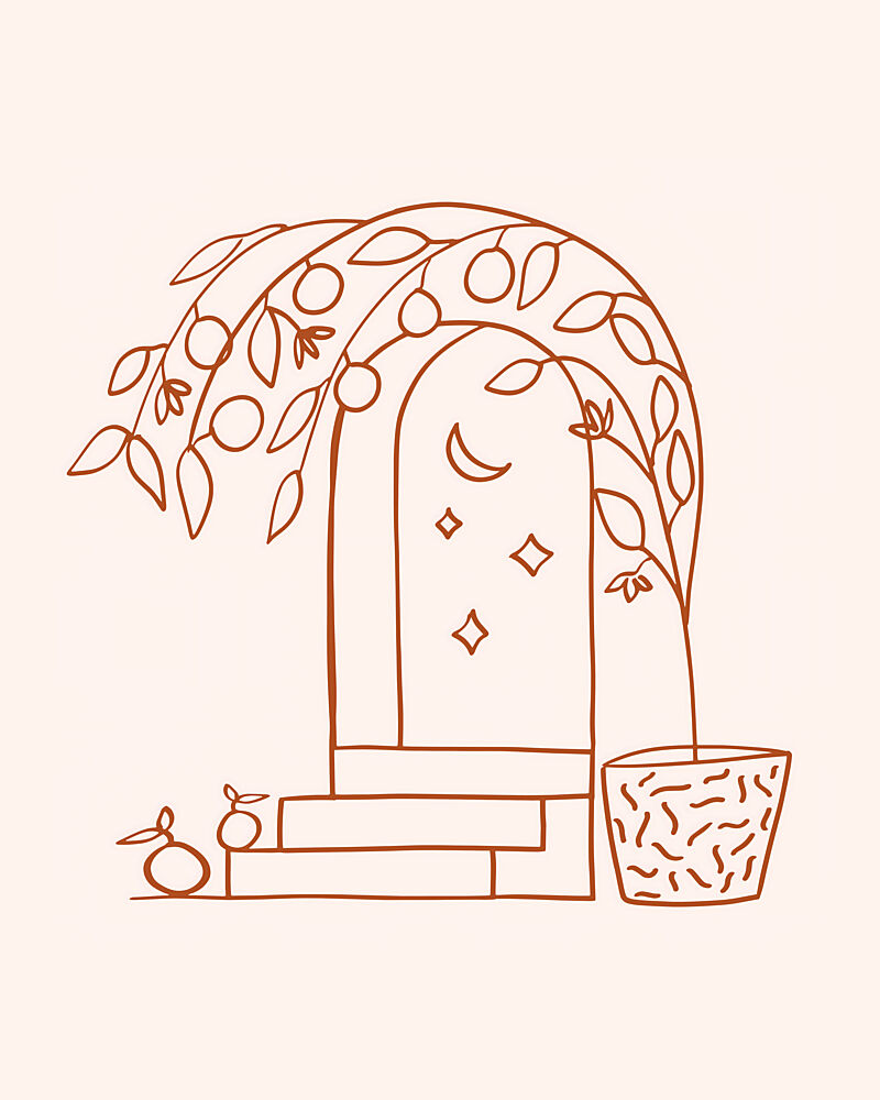 Moonlit Garden Arch art print by Uma Gokhale for $57.95 CAD