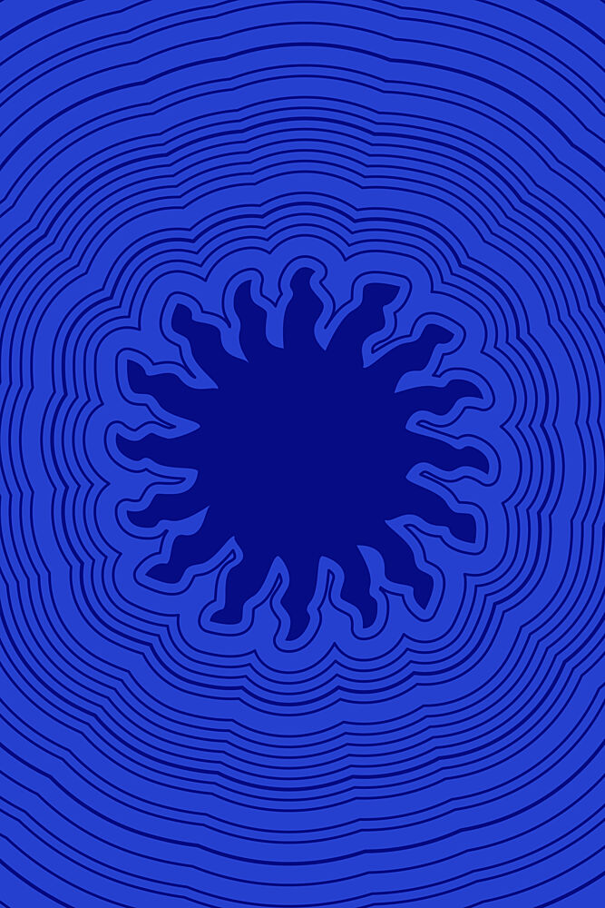 Deep Blue Radiance art print by Karen Menzenbach for $57.95 CAD