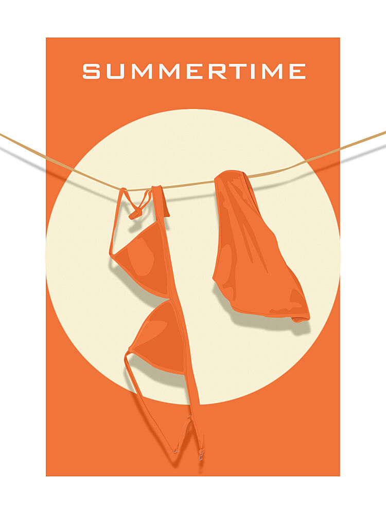 Summertime Laundry Day art print by Marja van den Hurk for $57.95 CAD