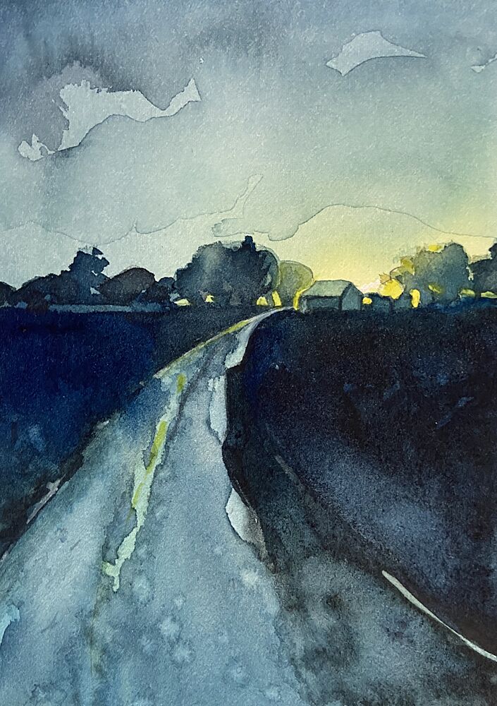 Country Road Twilight art print by Luisa Millicent for $57.95 CAD