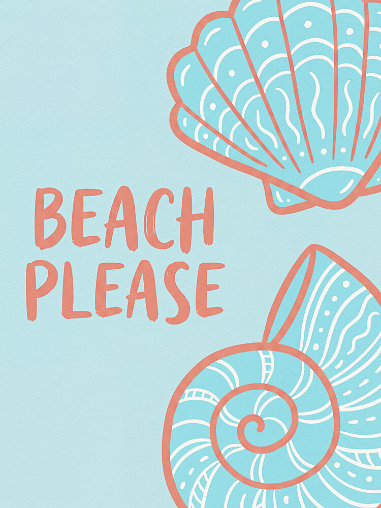 Beach Please Shells art print by Andreas Magnusson for $57.95 CAD