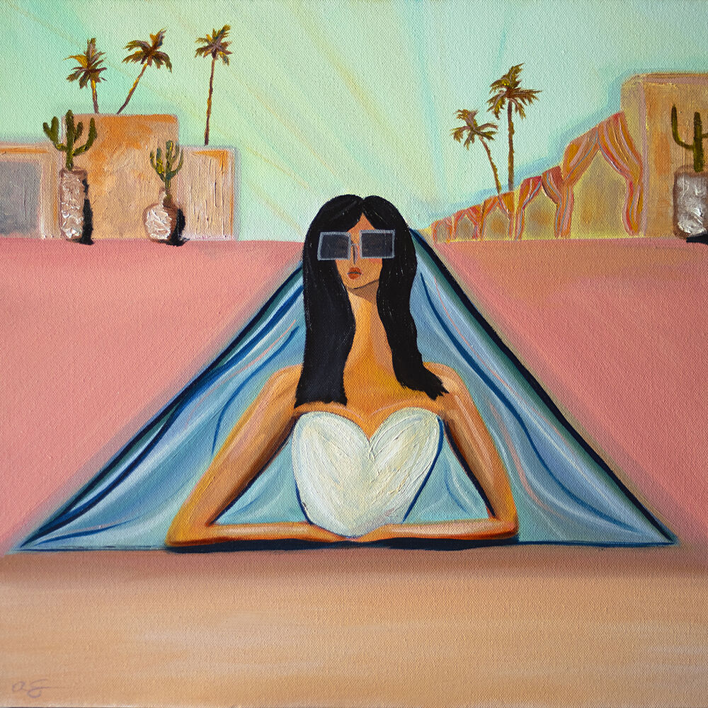 Desert Pool Woman art print by Amy Straley for $57.95 CAD