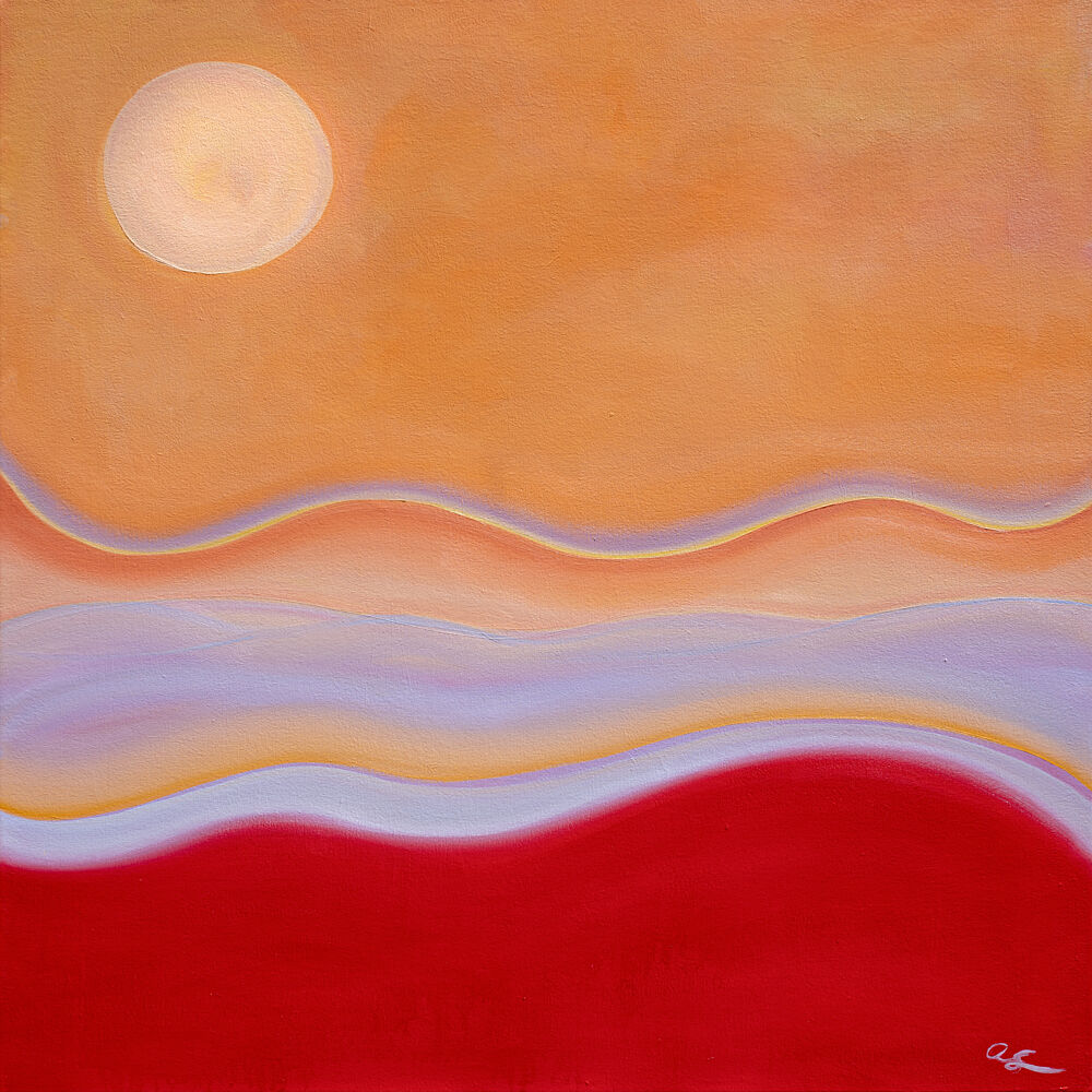 Abstract Sunset Horizon art print by Amy Straley for $57.95 CAD