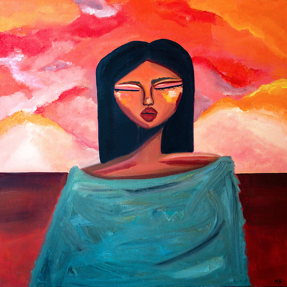 Serene Sunset Portrait art print by Amy Straley for $57.95 CAD