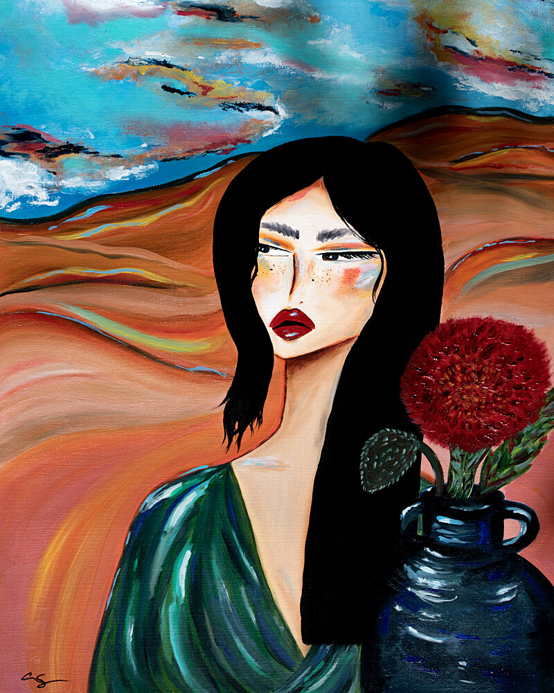 Modern Desert Portrait art print by Amy Straley for $57.95 CAD