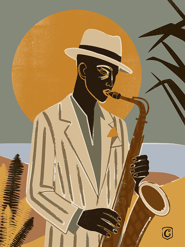 Cool Jazz Sunset art print by Cannavaro for $57.95 CAD