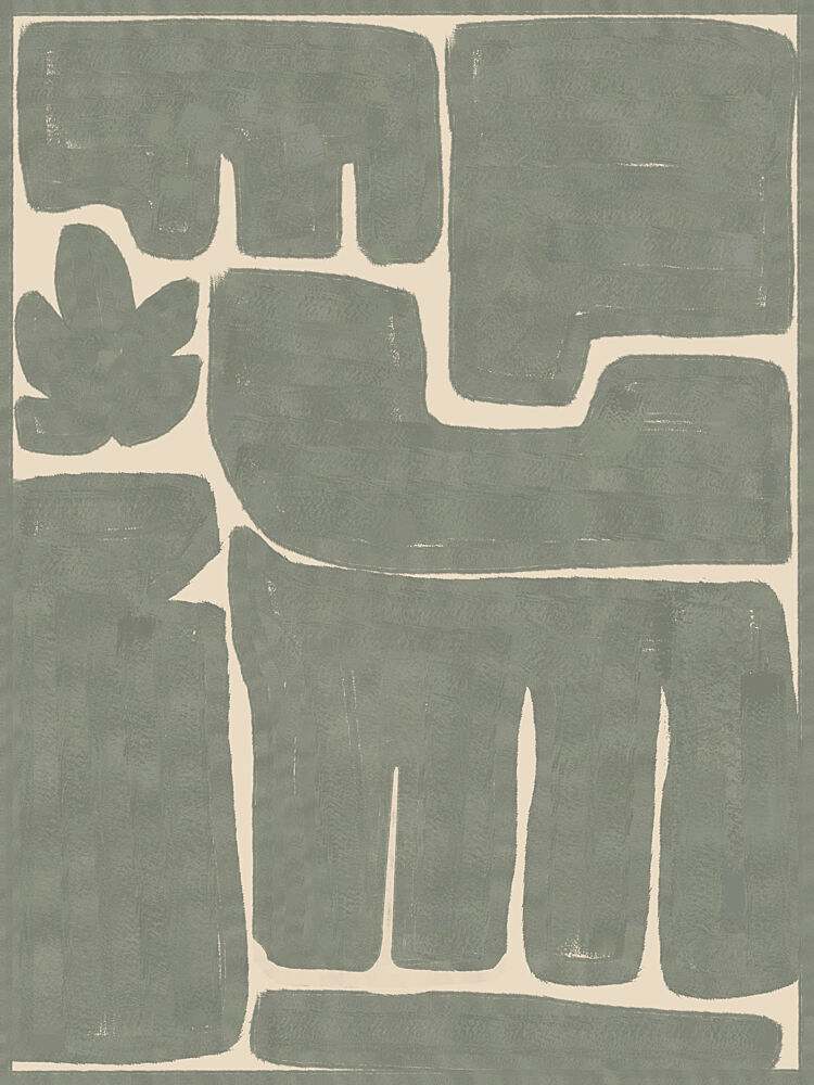 Organic Sage Shapes art print by Cannavaro for $57.95 CAD