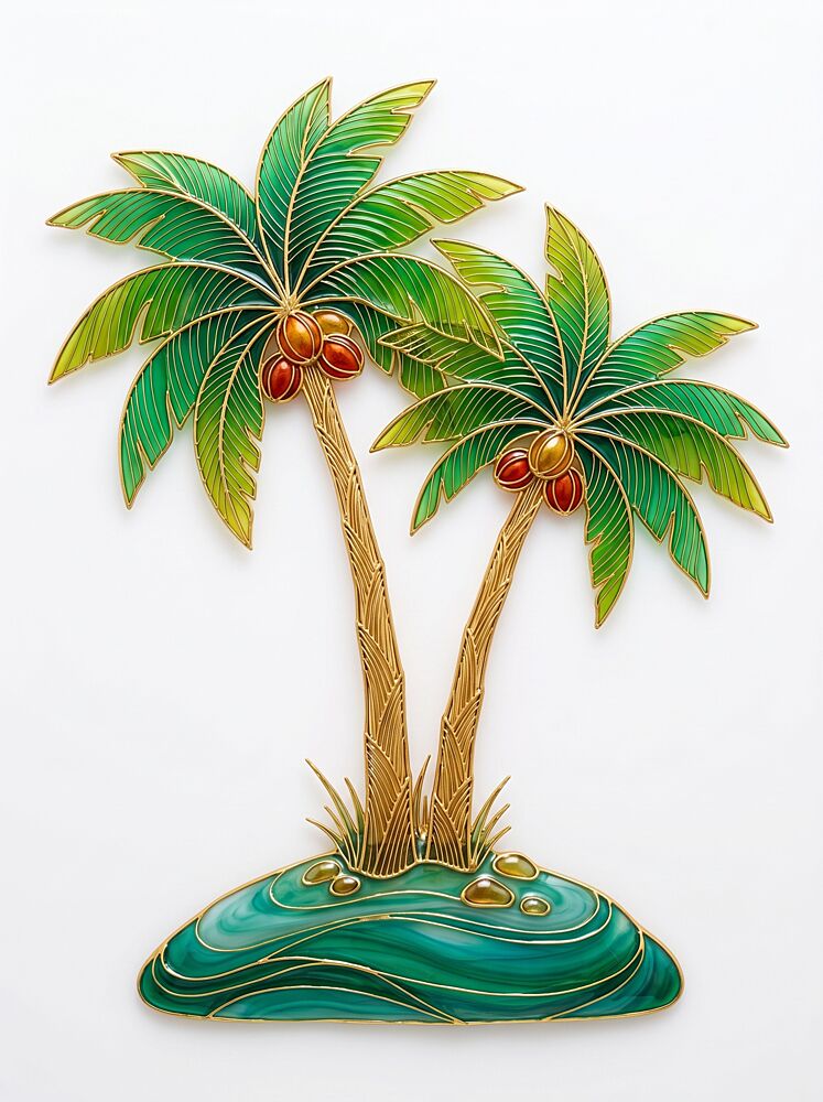 Tropical Island Palms art print by Markus Hermannsdorfer for $57.95 CAD