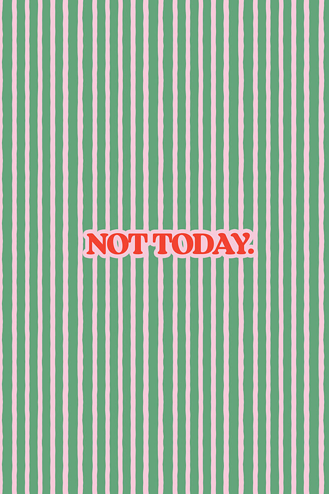 Playful Not Today Message art print by Treechild for $57.95 CAD