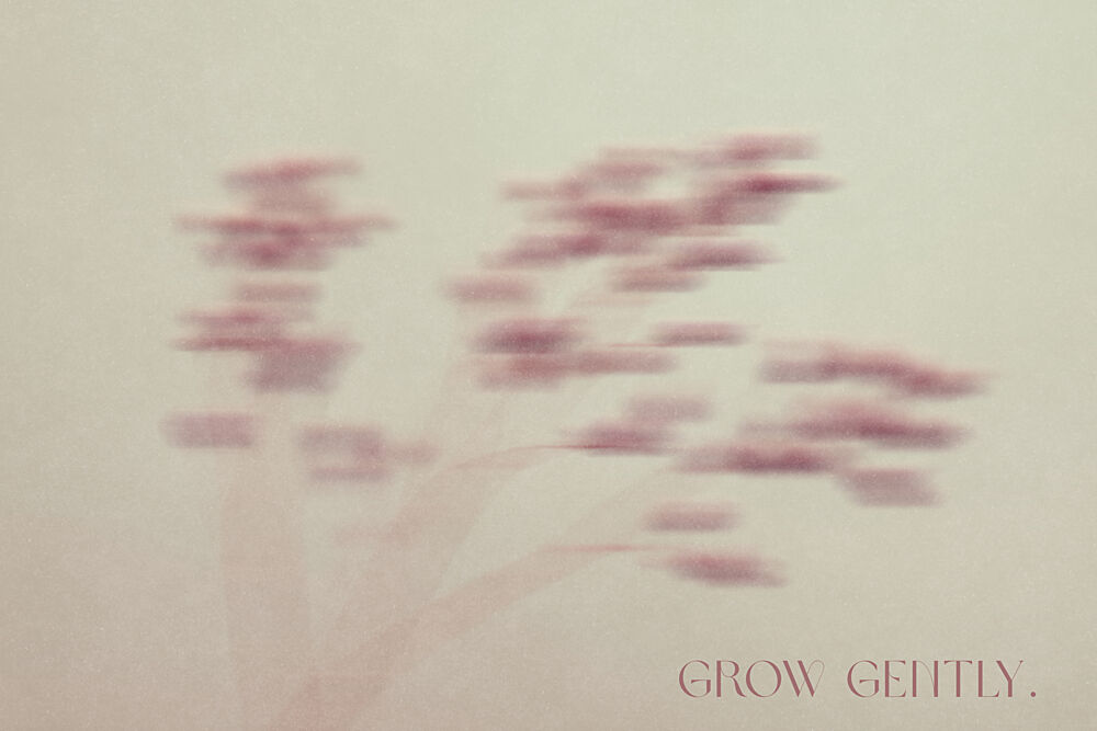 Grow Gently Botanical art print by Treechild for $57.95 CAD