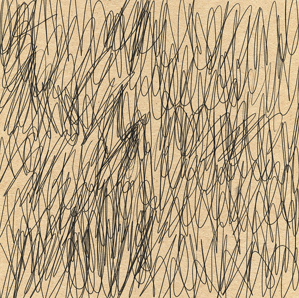 Chaotic Black Scribbles art print by Nicholas for $57.95 CAD