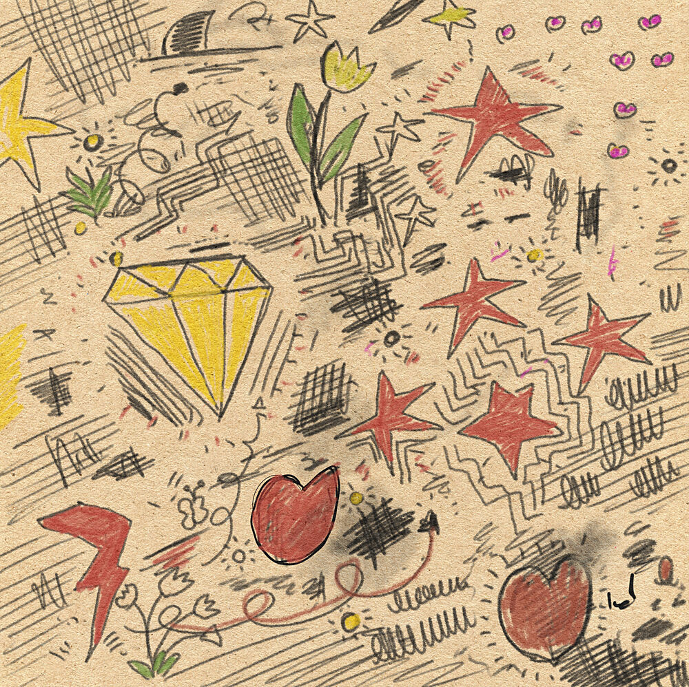 Playful Doodle Elements art print by Nicholas for $57.95 CAD