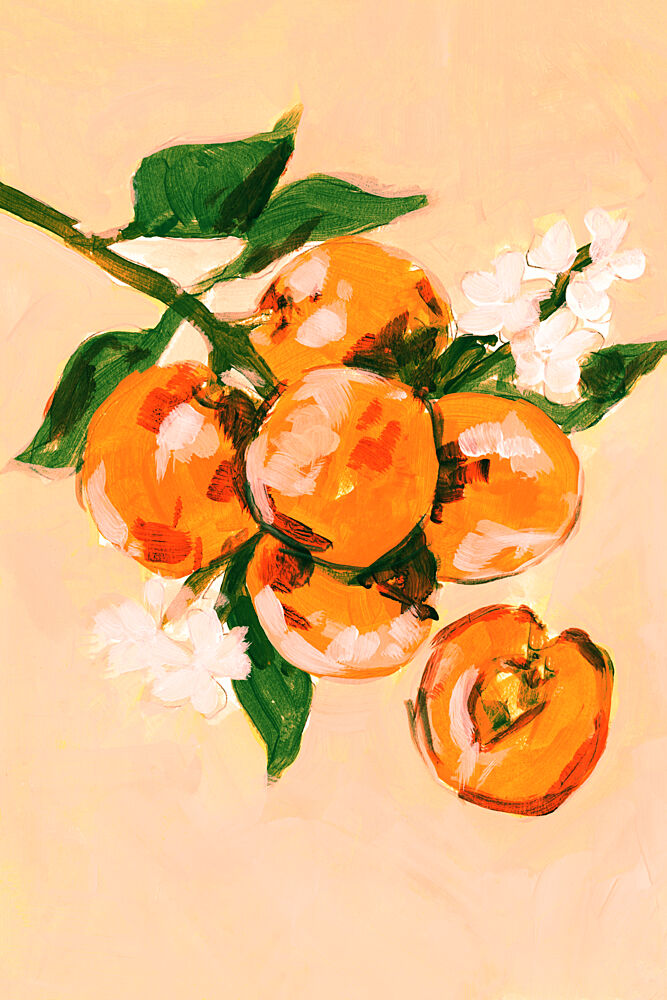 Vibrant Orange Harvest art print by Cartissi for $57.95 CAD