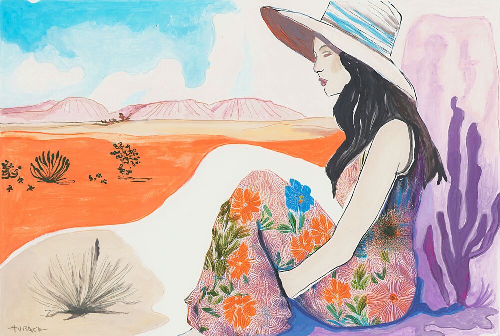Floral Desert Dream art print by Beate Tubach for $57.95 CAD