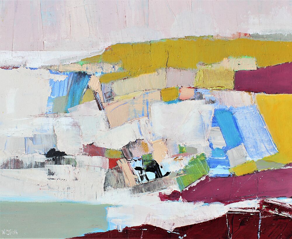 Vibrant Abstract Landscape art print by Wayne Sleeth for $57.95 CAD