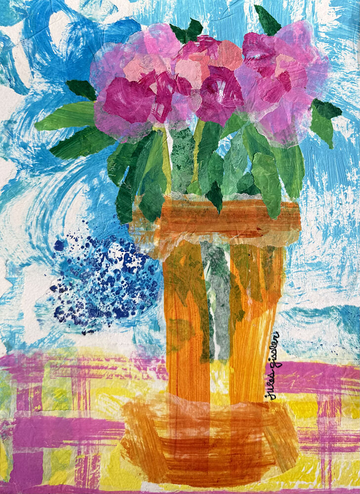 Vibrant Floral Still Life art print by Jules Gissler for $57.95 CAD