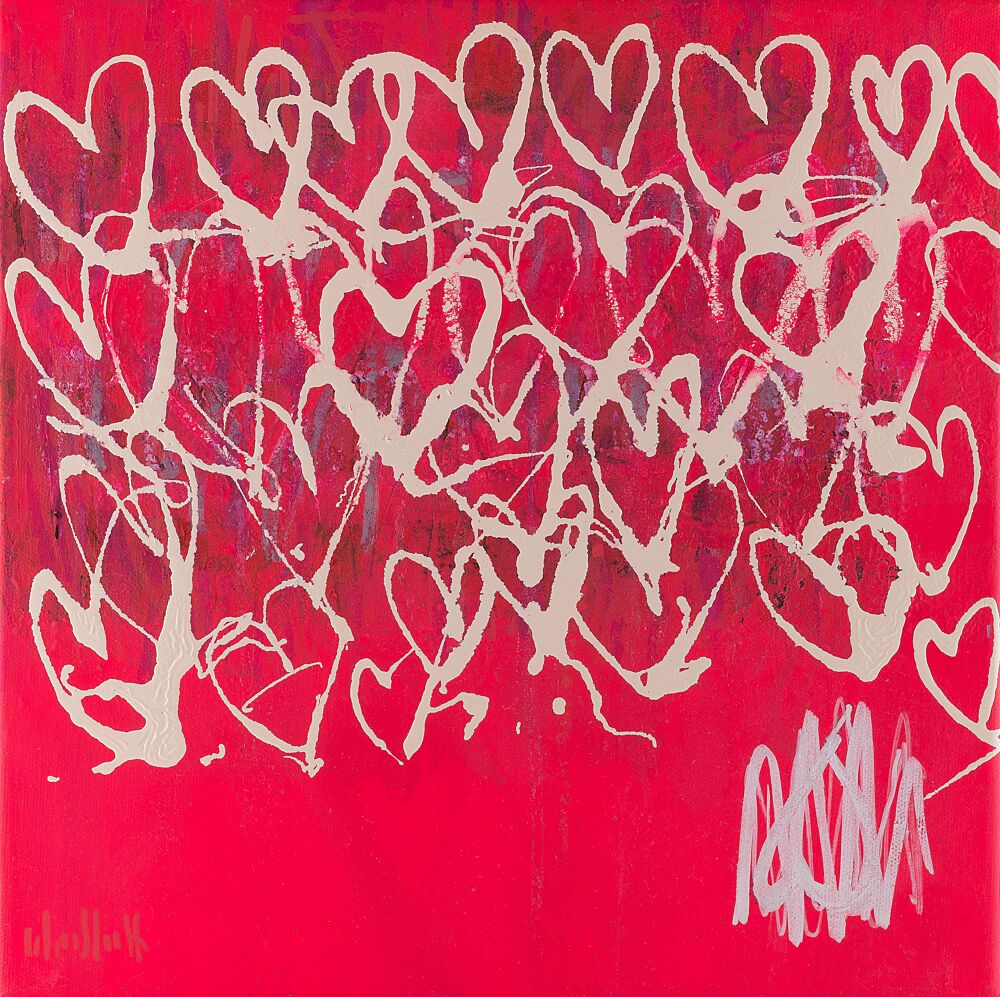 Expressive Red Hearts art print by Wayne Sleeth for $57.95 CAD