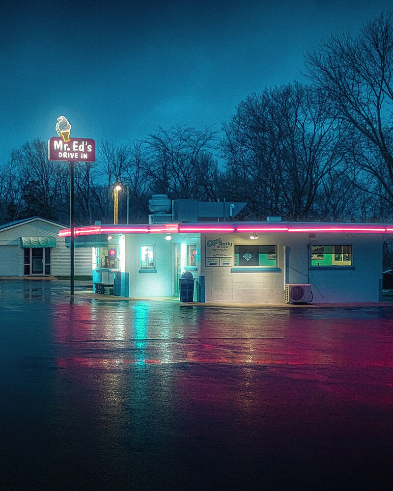 Retro Diner Reflections art print by Tom Windeknecht for $57.95 CAD