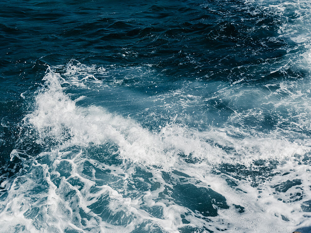 Deep Blue Ocean Waves art print by Photolovers for $57.95 CAD