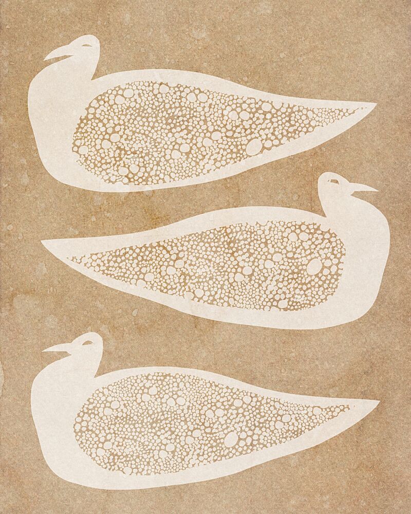 Earthy Patterned Birds art print by Josie George for $57.95 CAD