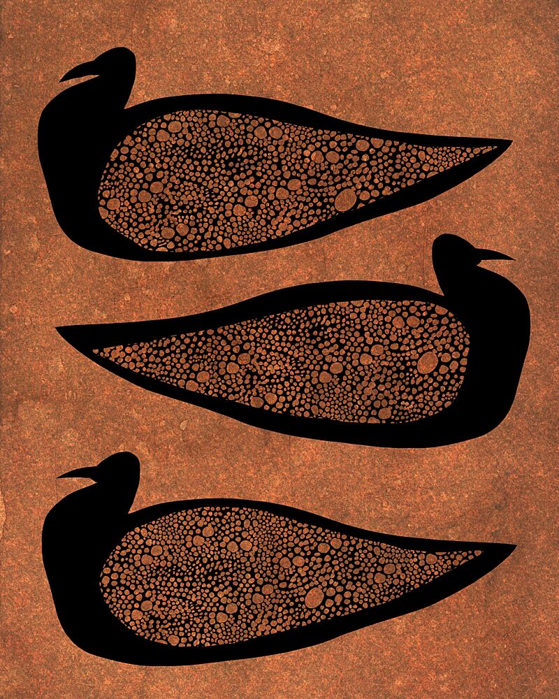Earthy Bird Silhouettes art print by Josie George for $57.95 CAD