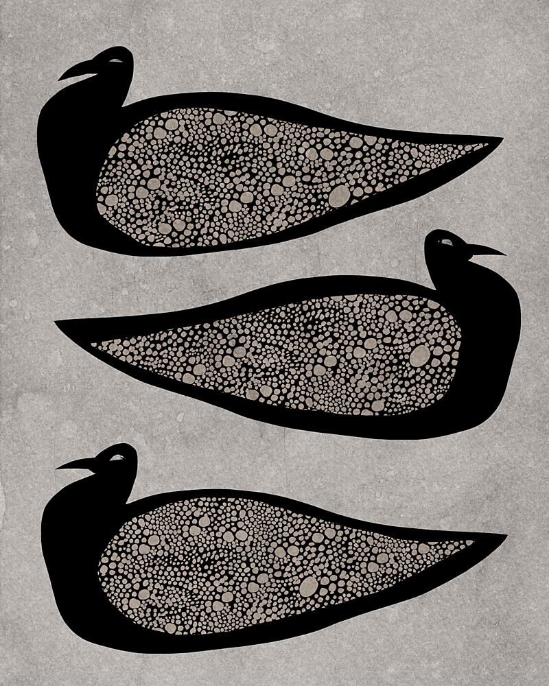 Three Patterned Birds art print by Josie George for $57.95 CAD