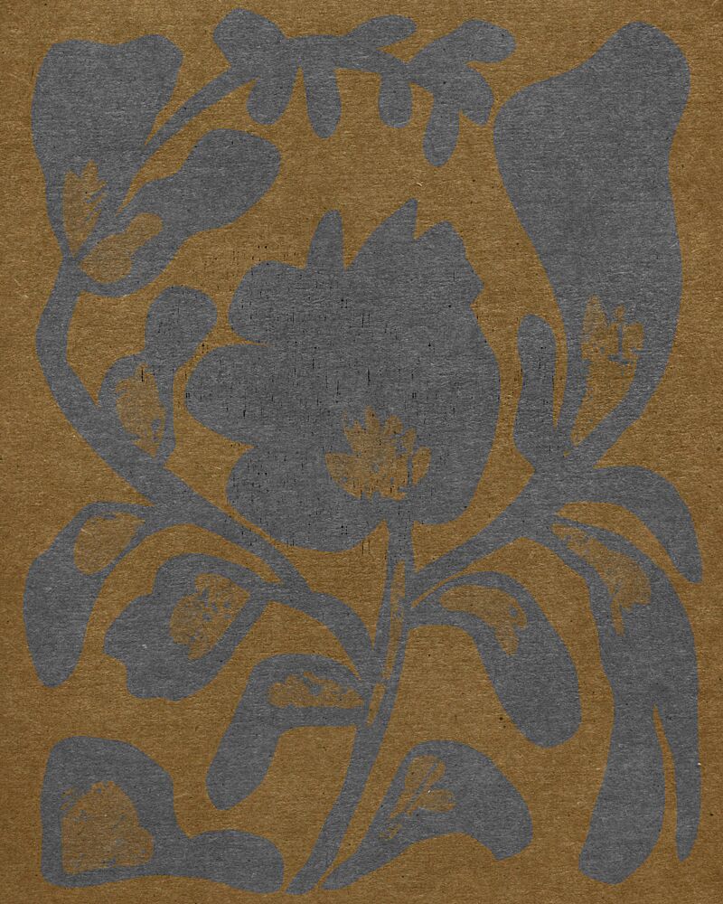 Earthy Floral Silhouette art print by Josie George for $57.95 CAD