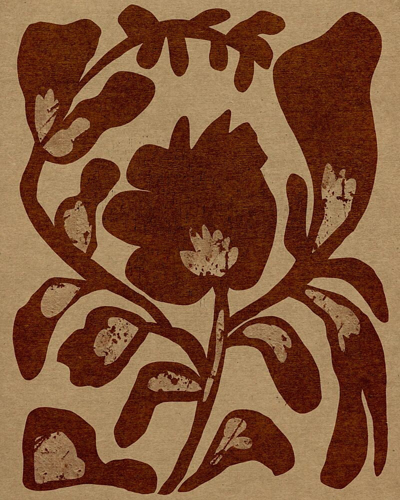 Earthy Floral Motif art print by Josie George for $57.95 CAD