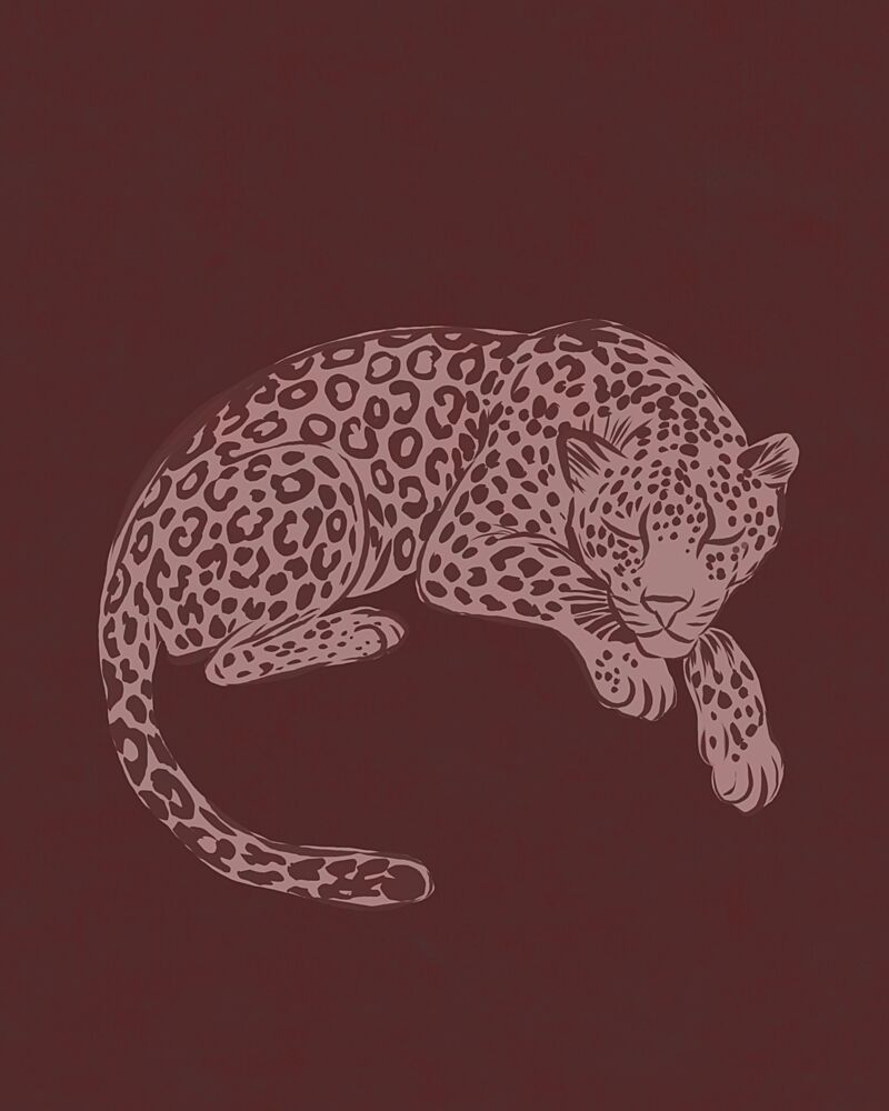 Peaceful Leopard Slumber art print by Josie George for $57.95 CAD