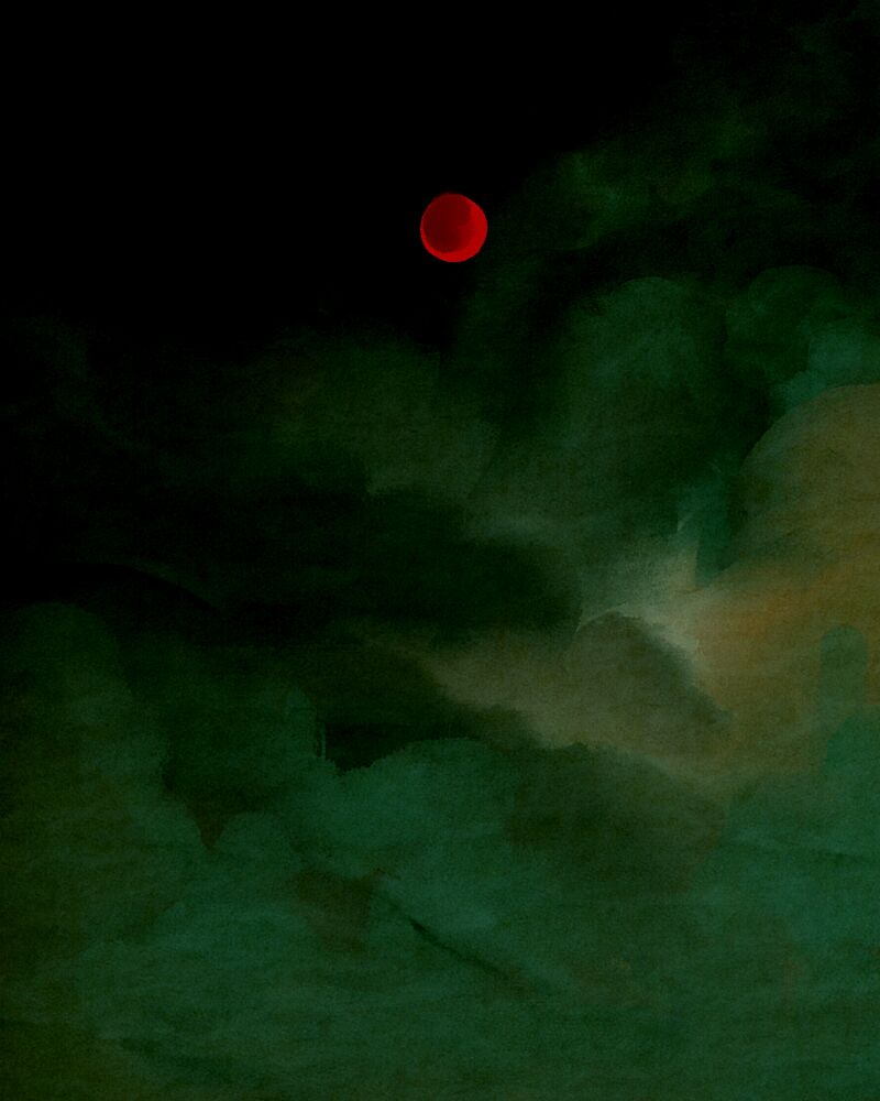 Mysterious Red Moon art print by Josie George for $57.95 CAD