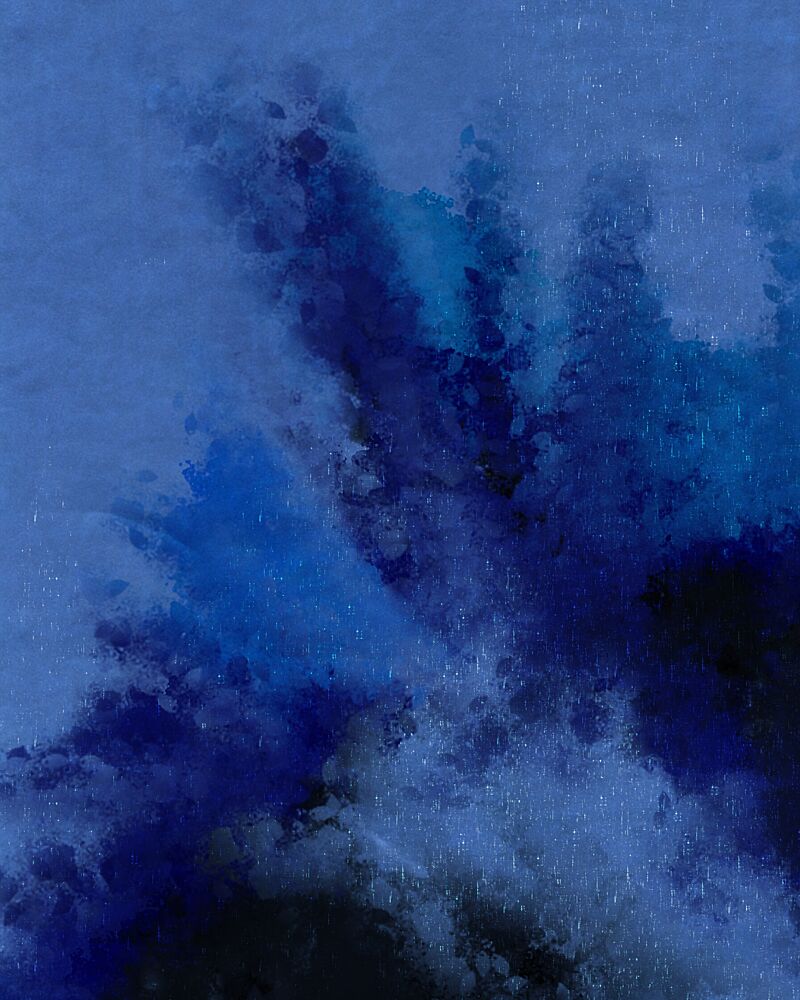 Deep Blue Movement art print by Josie George for $57.95 CAD