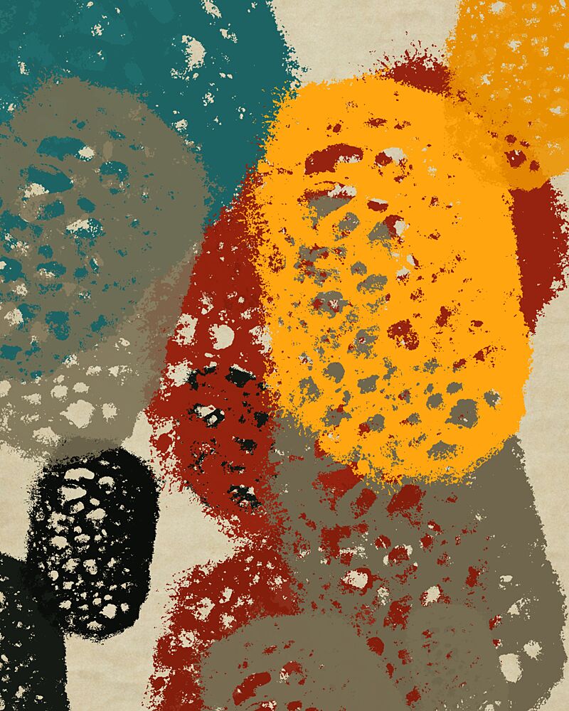 Textured Abstract Forms art print by Josie George for $57.95 CAD
