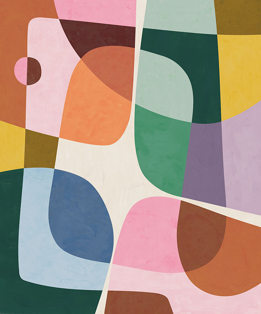 Midcentury Modern Abstract art print by Ellen Greup for $57.95 CAD