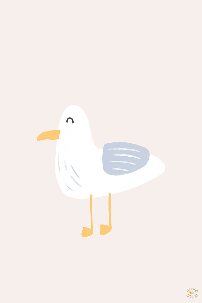 Happy Little Seagull art print by Menina Lisboa for $57.95 CAD