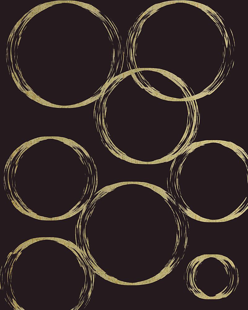 Golden Brushstroke Circles art print by Josie George for $57.95 CAD