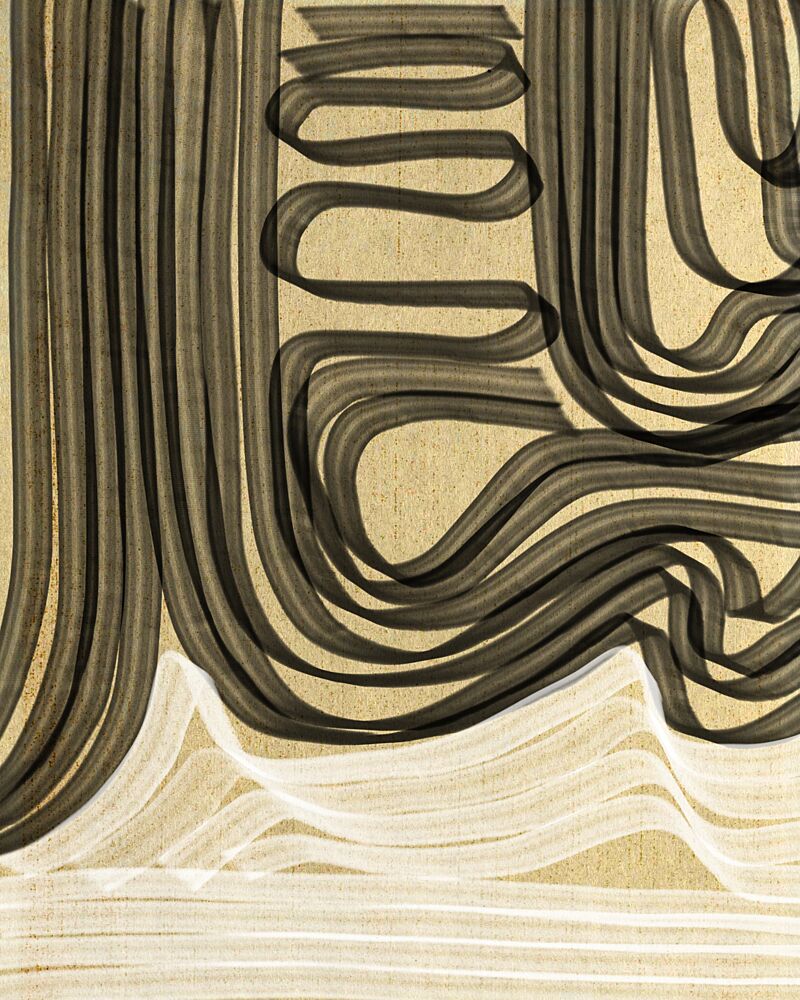 Flowing Abstract Lines art print by Josie George for $57.95 CAD