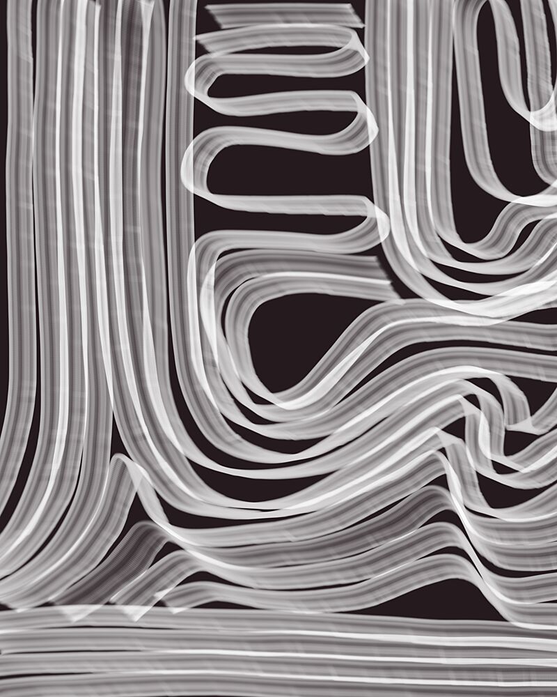 Flowing White Lines art print by Josie George for $57.95 CAD