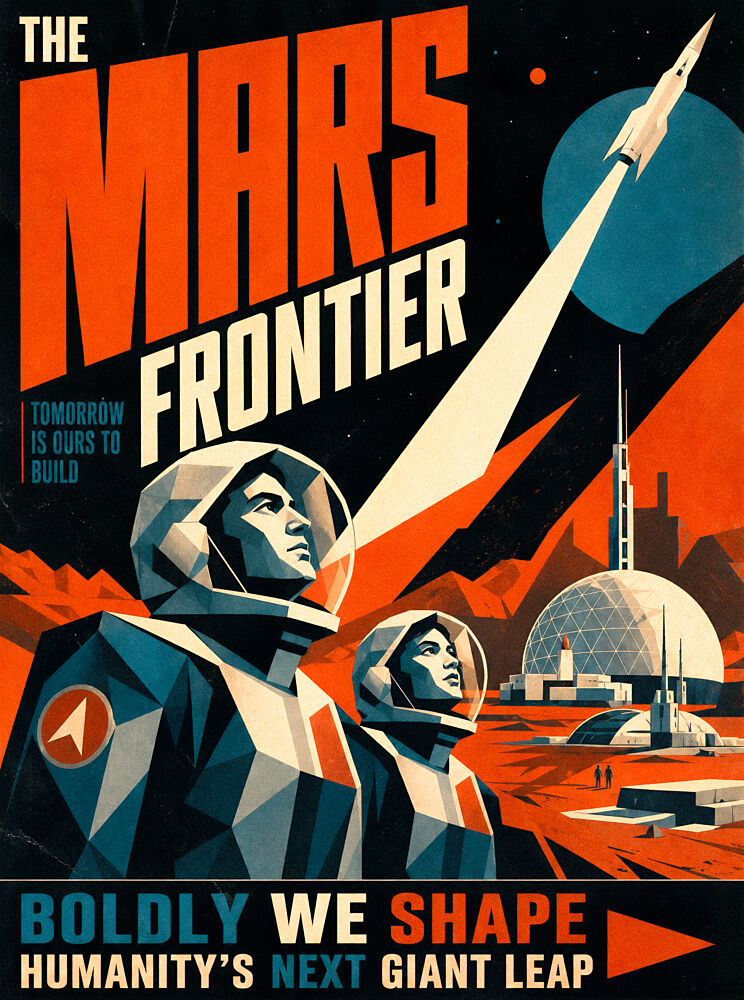 Bold Mars Frontier art print by Taudalpoi for $57.95 CAD