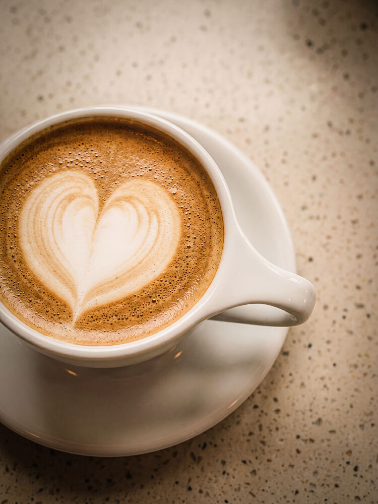 Warm Latte Heart art print by Andreas Magnusson for $57.95 CAD