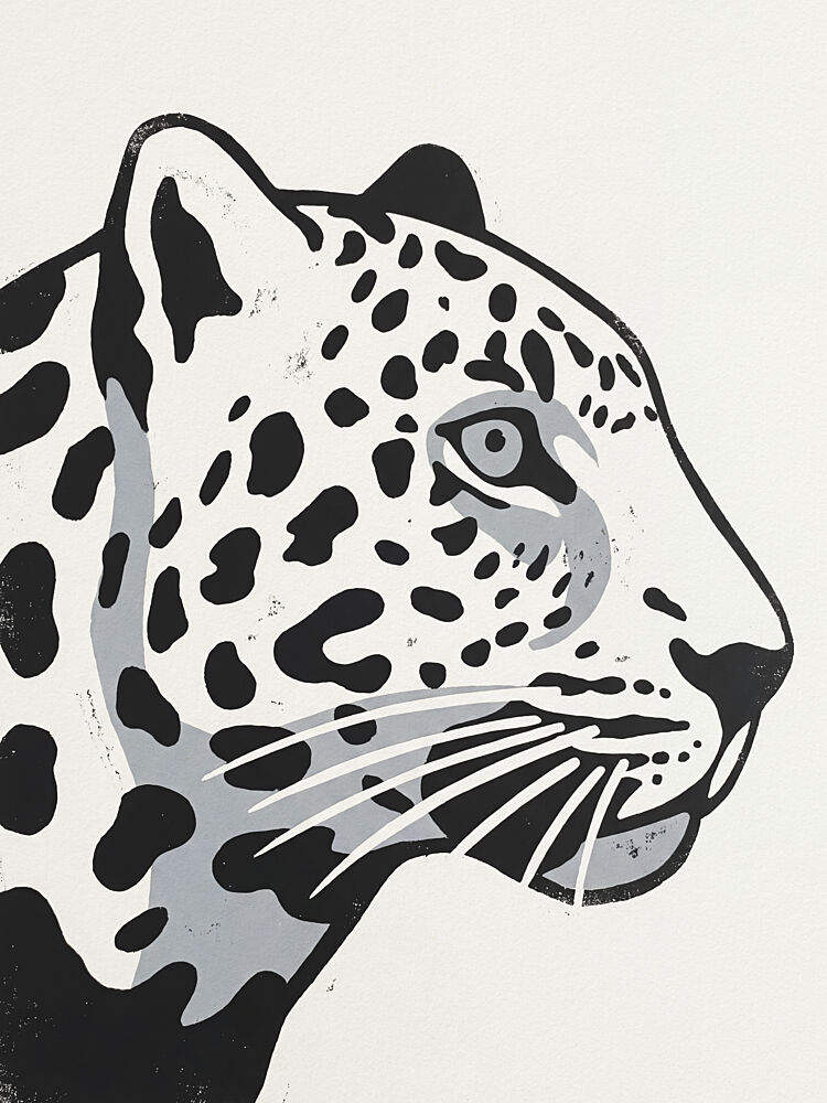 Elegant Jaguar Profile art print by Andreas Magnusson for $57.95 CAD