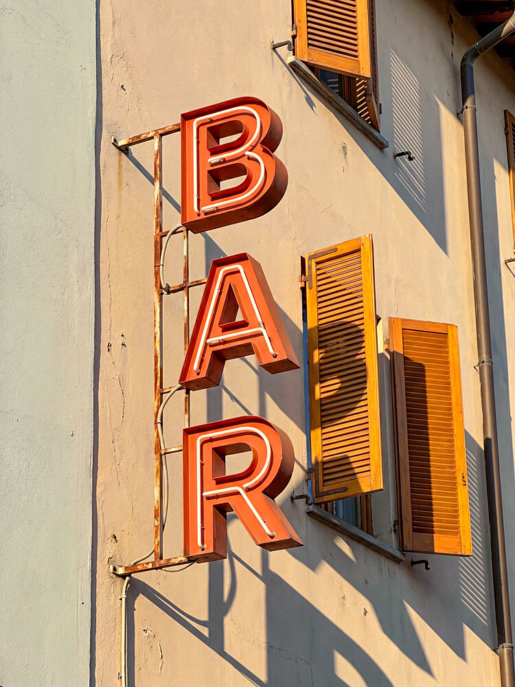 Warm Sunlit Bar Sign art print by Andreas Magnusson for $57.95 CAD