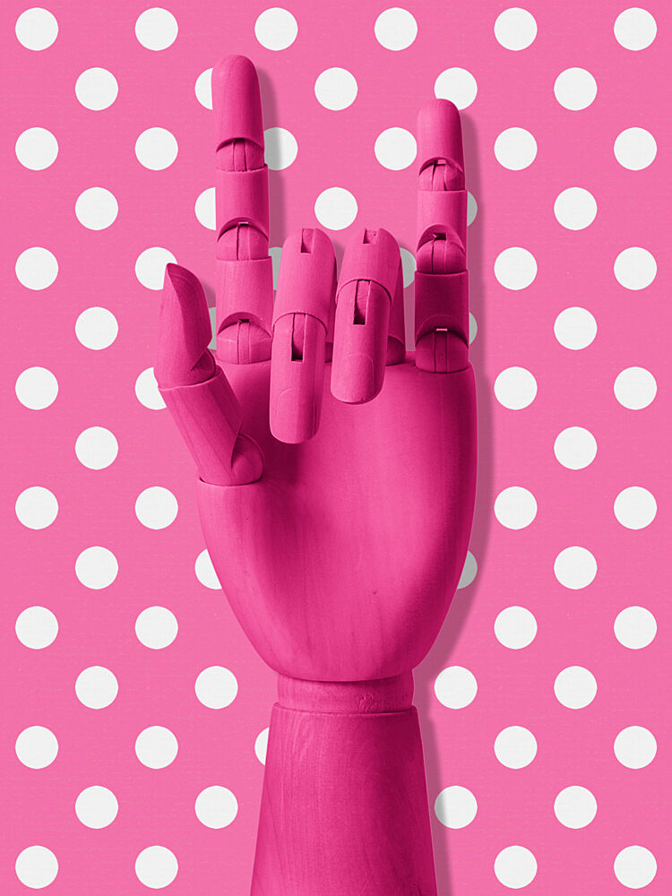 Pink Pop Rock art print by Marja van den Hurk for $57.95 CAD