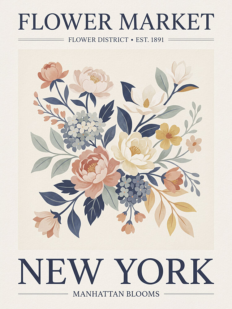New York Flower Market art print by Andreas Magnusson for $57.95 CAD