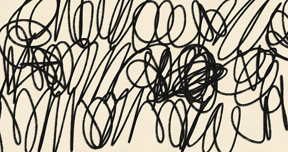 Abstract Swirls Doodle art print by Nicholas for $57.95 CAD