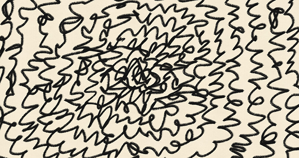 Dynamic Scribbled Pattern art print by Nicholas for $57.95 CAD