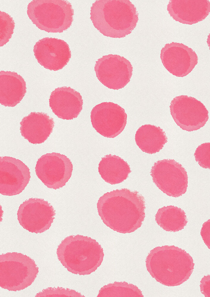 Playful Pink Dots Pattern art print by Nicholas for $57.95 CAD