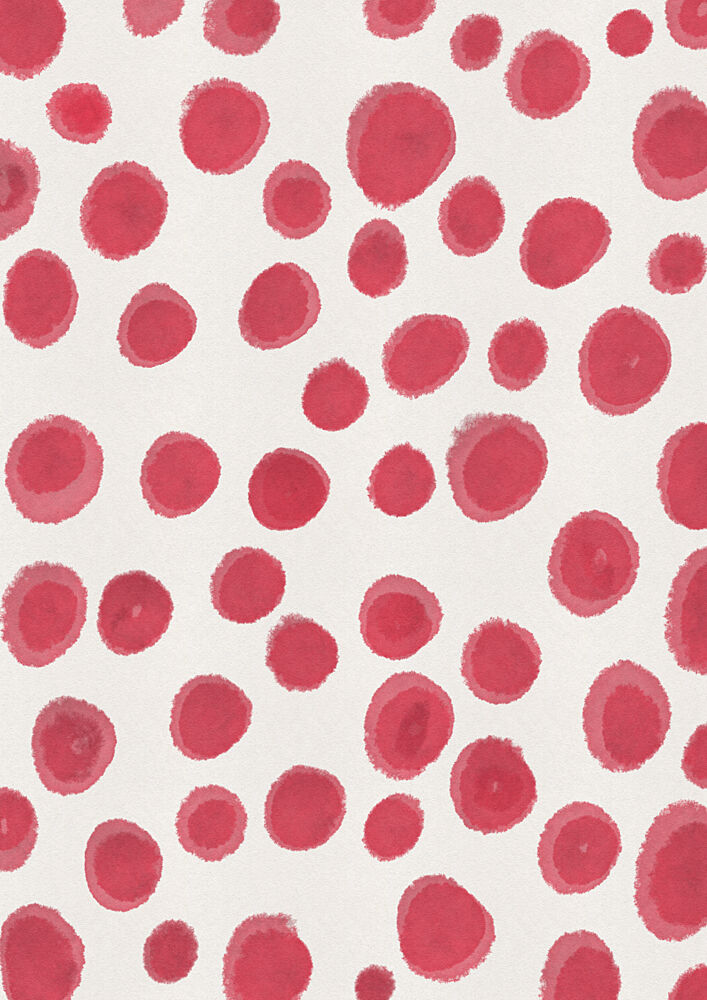 Abstract Red Dots art print by Nicholas for $57.95 CAD