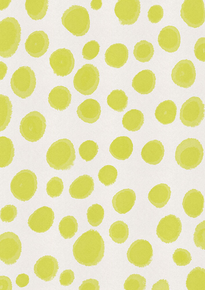 Playful Green Dots art print by Nicholas for $57.95 CAD